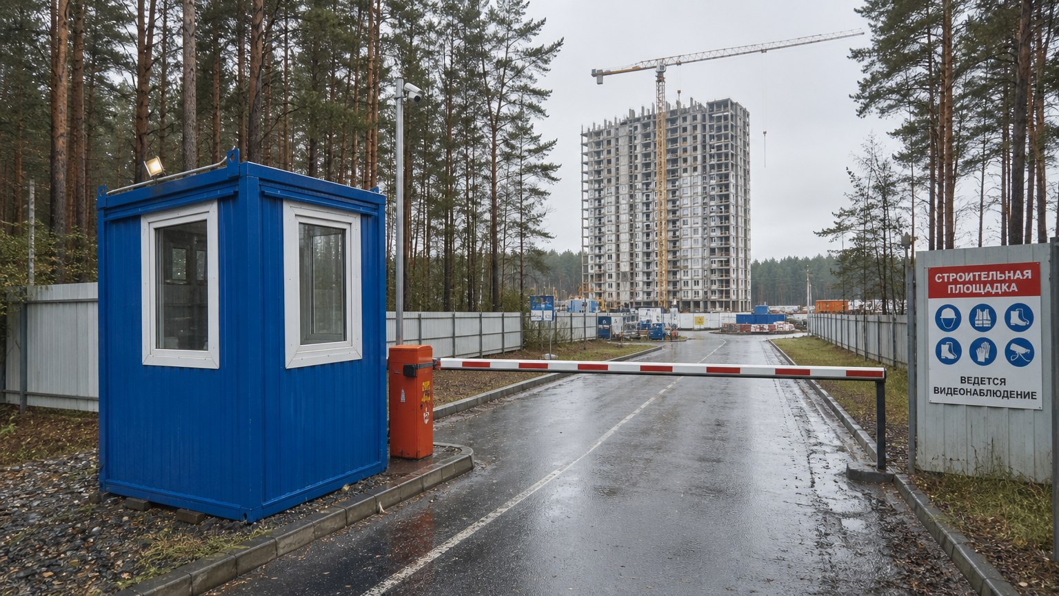 Пост охраны — компактная бытовка КПП в аренду